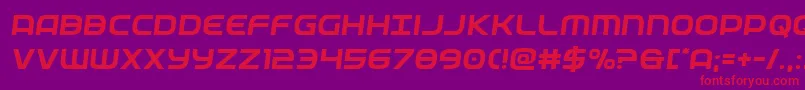 federalservicesemital Font – Red Fonts on Purple Background