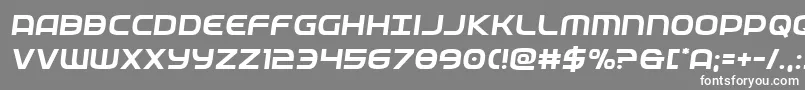 フォントfederalservicesemital – 灰色の背景に白い文字