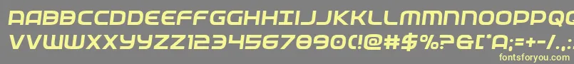 federalservicesemital Font – Yellow Fonts on Gray Background