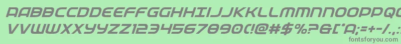 federalservicesuperital Font – Gray Fonts on Green Background