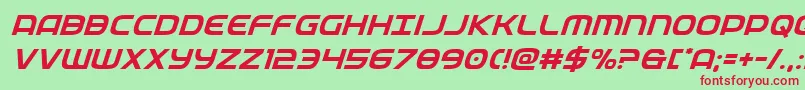 federalservicesuperital Font – Red Fonts on Green Background