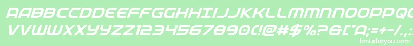 federalservicesuperital Font – White Fonts on Green Background