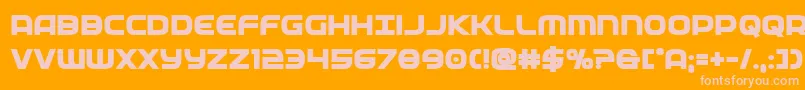 federalservicextrabold Font – Pink Fonts on Orange Background