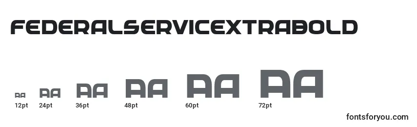Federalservicextrabold Font Sizes