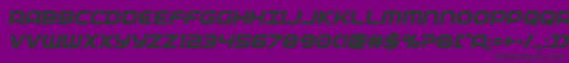 Шрифт federalservicextraboldital – чёрные шрифты на фиолетовом фоне