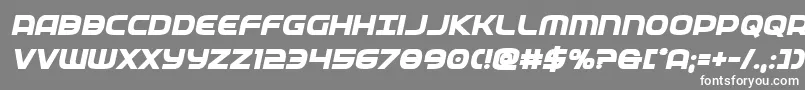 federalservicextraboldital Font – White Fonts on Gray Background