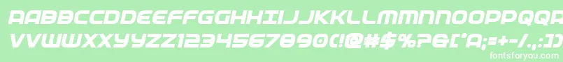 federalservicextraboldital Font – White Fonts on Green Background