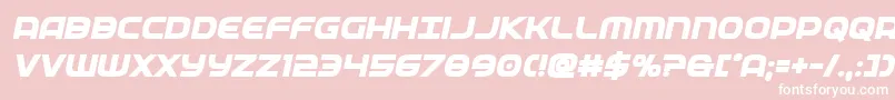 federalservicextraboldital Font – White Fonts on Pink Background
