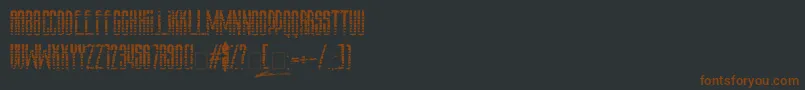 Amazs.T.A.L.K.E.R.V.3.0 Font – Brown Fonts on Black Background