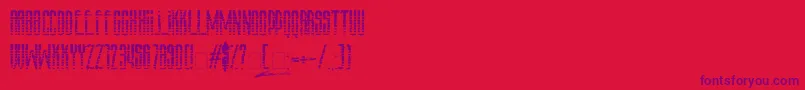 Amazs.T.A.L.K.E.R.V.3.0 Font – Purple Fonts on Red Background