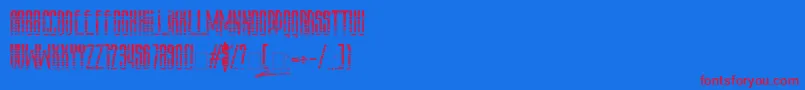 Amazs.T.A.L.K.E.R.V.3.0 Font – Red Fonts on Blue Background