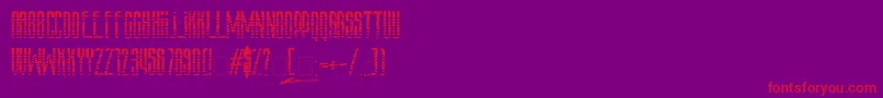 Amazs.T.A.L.K.E.R.V.3.0 Font – Red Fonts on Purple Background