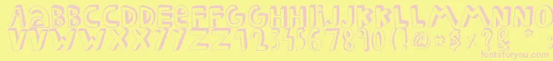 FEDERICO Font – Pink Fonts on Yellow Background