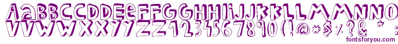 FEDERICO Font – Purple Fonts on White Background