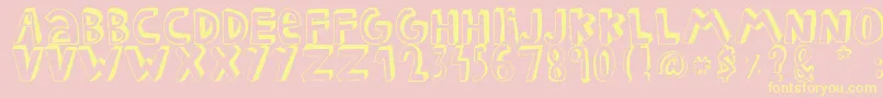 FEDERICO Font – Yellow Fonts on Pink Background