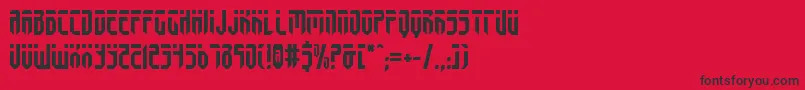 fedyral Font – Black Fonts on Red Background