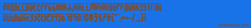 Шрифт fedyral – коричневые шрифты на синем фоне