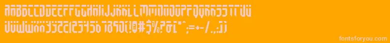 fedyral Font – Pink Fonts on Orange Background