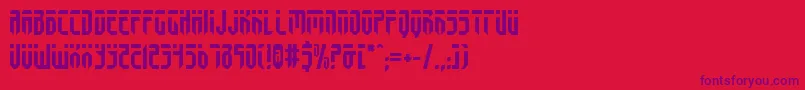 fedyral Font – Purple Fonts on Red Background