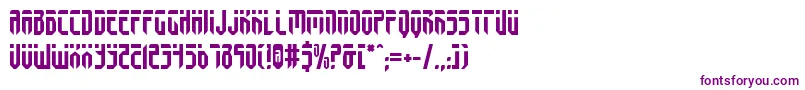 フォントfedyral – 白い背景に紫のフォント