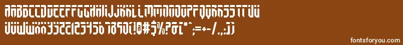 fedyral Font – White Fonts on Brown Background