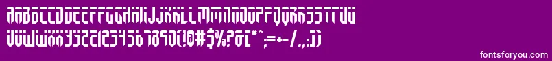 フォントfedyral – 紫の背景に白い文字