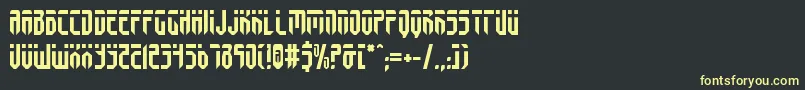 Więcej informacji o czcionce fedyral Czcionka fedyral – żółte czcionki na czarnym tle