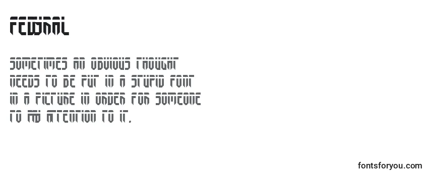 Обзор шрифта Fedyral (126522)