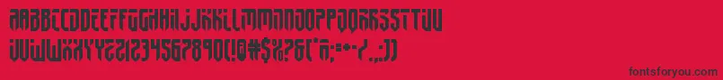 フォントfedyral2 – 赤い背景に黒い文字