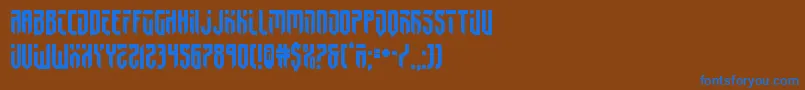 Шрифт fedyral2 – синие шрифты на коричневом фоне