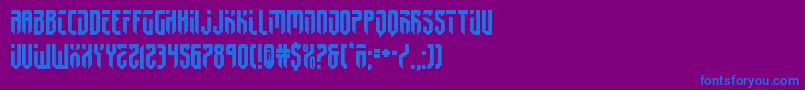 fedyral2 Font – Blue Fonts on Purple Background