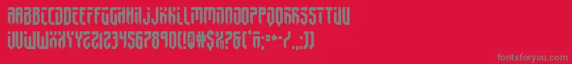 fedyral2 Font – Gray Fonts on Red Background