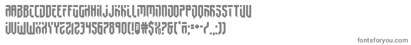 フォントfedyral2 – 白い背景に灰色の文字