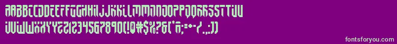 fedyral2 Font – Green Fonts on Purple Background