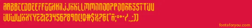 fedyral2 Font – Orange Fonts on Red Background