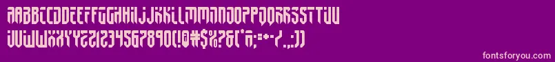 フォントfedyral2 – 紫の背景にピンクのフォント