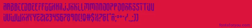 fedyral2-Schriftart – Violette Schriften auf rotem Hintergrund