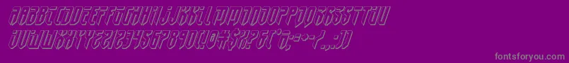 fedyral23dital-Schriftart – Graue Schriften auf violettem Hintergrund