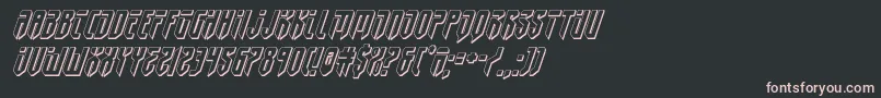 fedyral23dital Font – Pink Fonts on Black Background