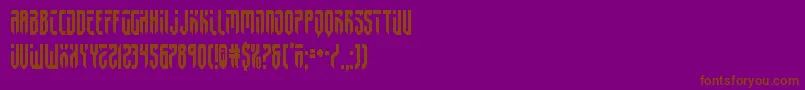 fedyral2cond Font – Brown Fonts on Purple Background
