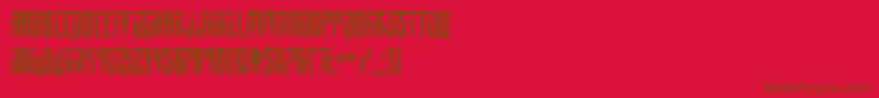 fedyral2cond Font – Brown Fonts on Red Background