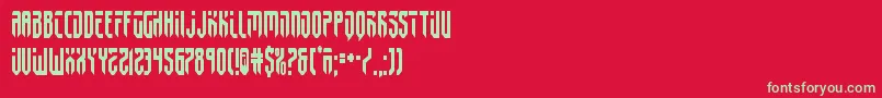fedyral2cond Font – Green Fonts on Red Background
