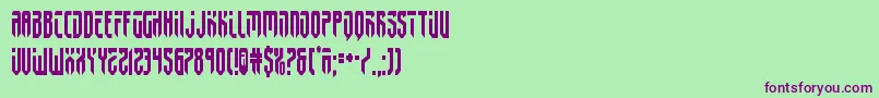 fedyral2cond Font – Purple Fonts on Green Background