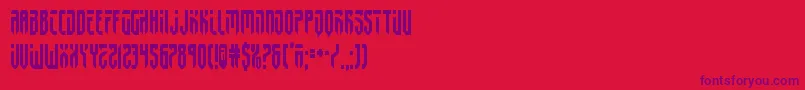 fedyral2cond Font – Purple Fonts on Red Background