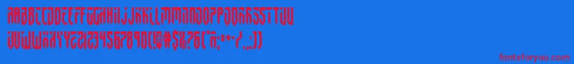 フォントfedyral2cond – 赤い文字の青い背景