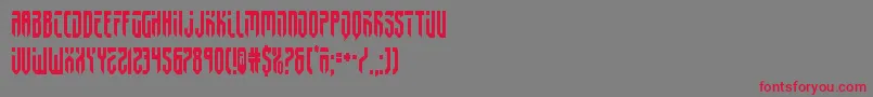 fedyral2cond Font – Red Fonts on Gray Background