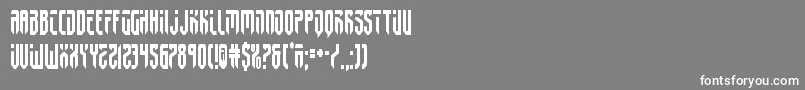 フォントfedyral2cond – 灰色の背景に白い文字