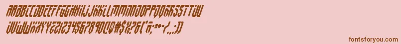 fedyral2condital Font – Brown Fonts on Pink Background