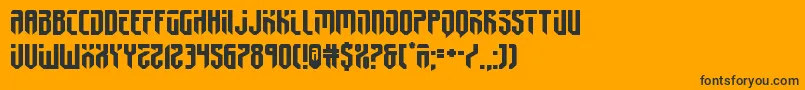 fedyral2expand Font – Black Fonts on Orange Background