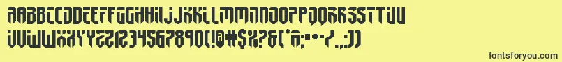fedyral2expand Font – Black Fonts on Yellow Background